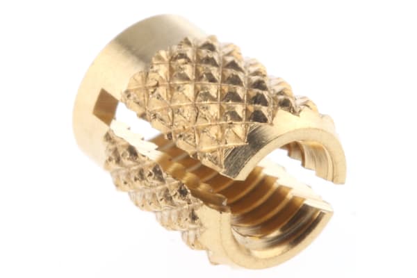 Product image for Brass push in expansion insert,M3.5flush