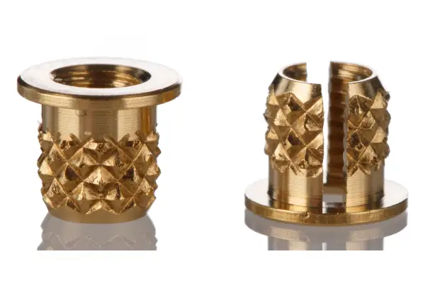 Product image for Brass push in expansion insert,M3 flange