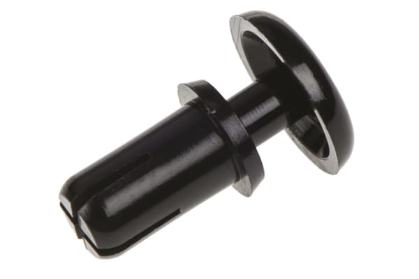 Product image for BLACK PLASTIC SNAP-IN RIVET,4-4.1MM DIA