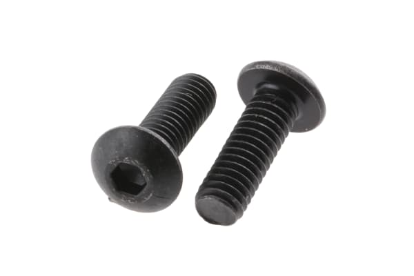 Product image for Blk steel skt button head screw,M4x12mm