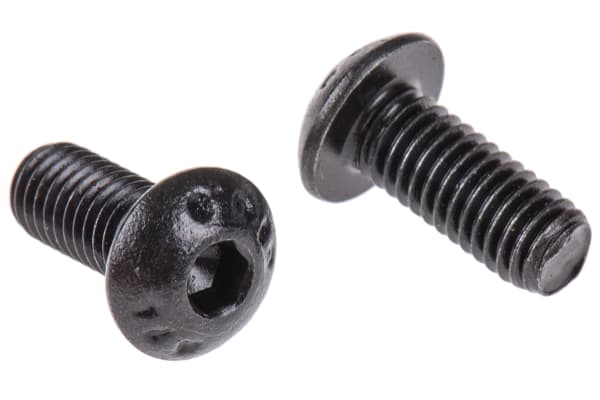 Product image for Blk steel skt button head screw,M5x12mm