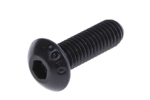 Product image for Blk steel skt button head screw,M5x16mm