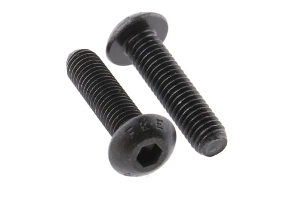 Product image for Blk steel skt button head screw,M5x20mm