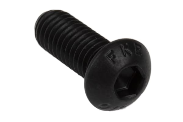 Product image for Blk steel skt button head screw,M6x16mm