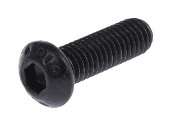 Product image for Blk steel skt button head screw,M6x20mm