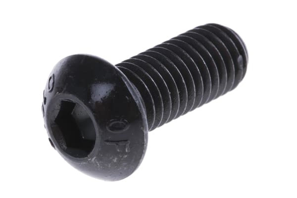Product image for Blk steel skt button head screw,M8x20mm