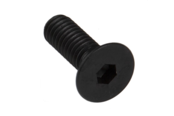 Product image for Blk steel hex skt csk head screw,M4x12mm