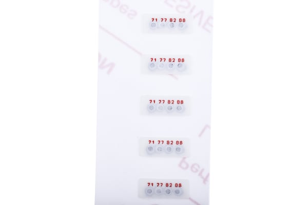 Product image for 4 level temp sensitive label,71-88degC