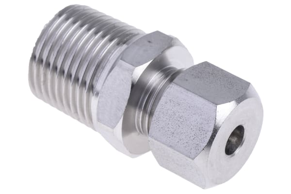 Product image for S/steel comp gland,1/2in BSPT 6mm ID