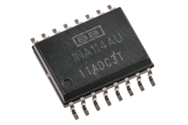 Product image for INSTRUMENTATION AMPLIFIER,INA114AU SO16