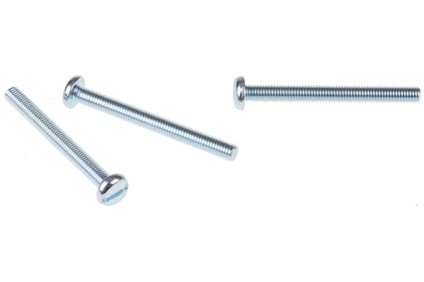 Product image for ZnPt steel slot pan head screw,M5x50mm