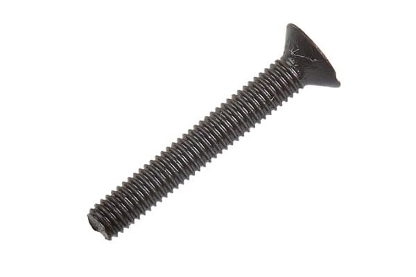 Product image for Blk steel hex skt csk head screw,M3x20mm