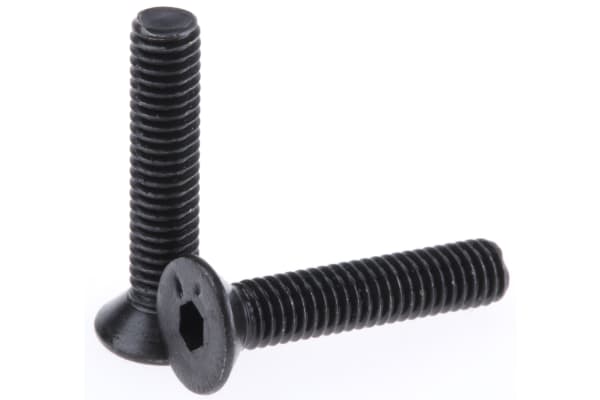 Product image for Blk steel hex skt csk head screw,M4x20mm