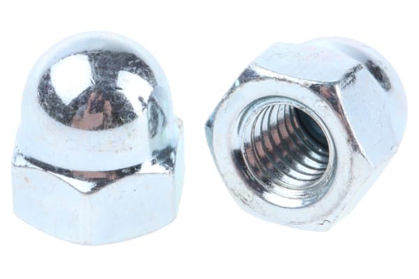 Product image for Zinc plated steel dome nut,M8