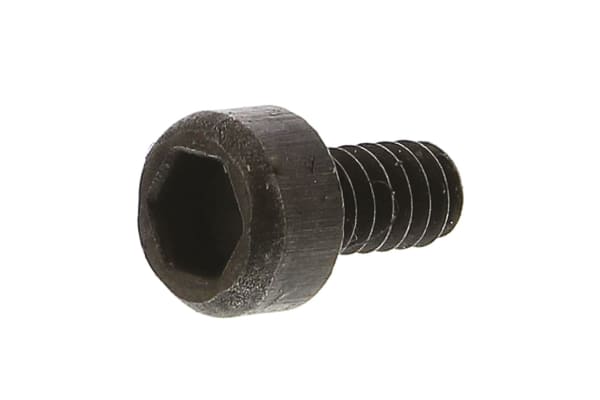 Product image for Blk steel hex skt caphead screw,M1.6x3mm