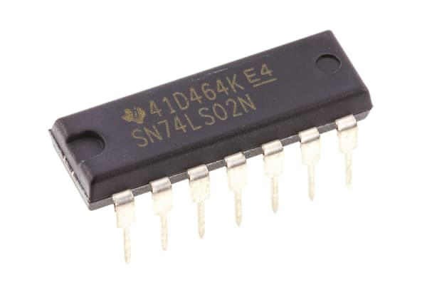 Product image for QUAD 2I/P NOR GATE,SN74LS02N DIP14