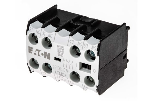 Product image for 2 NO 2 NC AUXILIARY MODULE,10A I(TH)