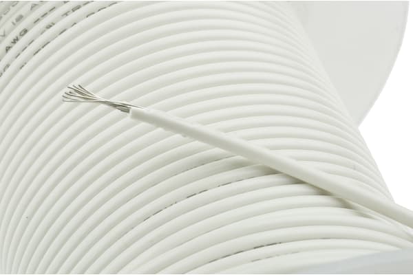 Product image for Wire 18 AWG PVC 300V UL1007 White 30m