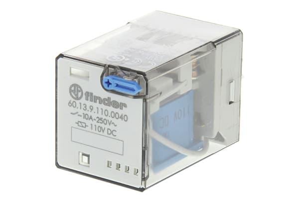 Product image for 3PDT relay w/test button,10A 110Vdc coil