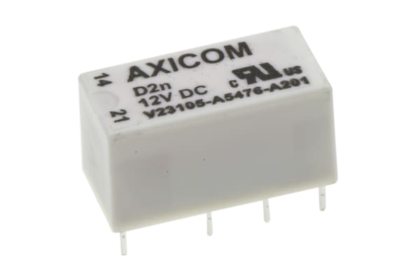 Product image for DPDT subminiature relay,3A 12Vdc coil