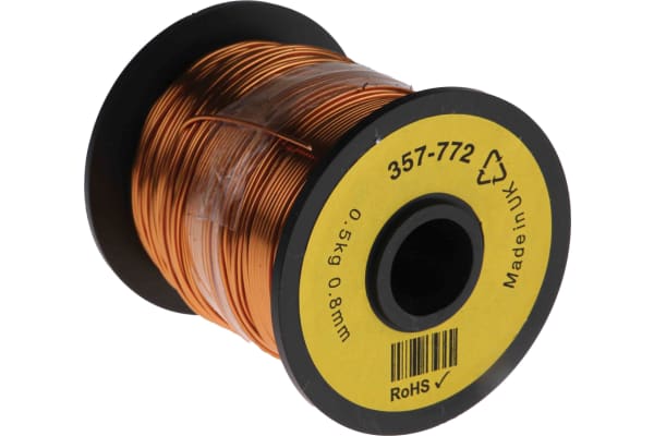 Product image for Insulated copper wire,19/20awg 100m