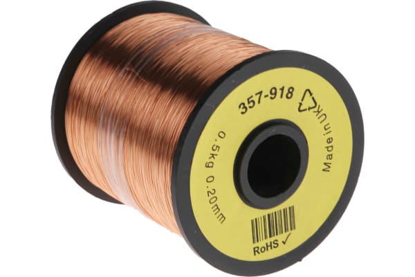 Product image for Insulated copper wire,31/32awg 1600m