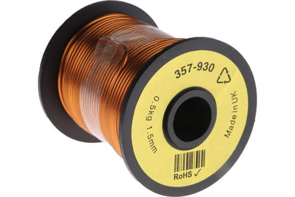 Product image for Insulated copper wire,15awg 30m