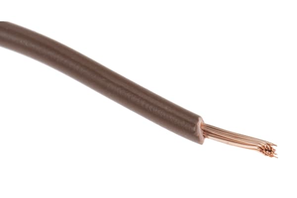 Product image for 2491X brown equipment wire,1sq.mm 100m