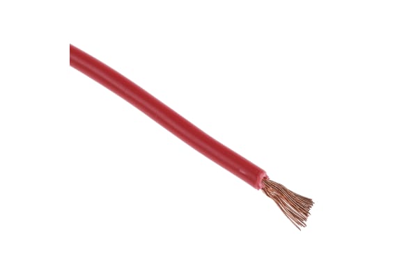 Product image for 2491X red equipment wire,1.5sq.mm 100m