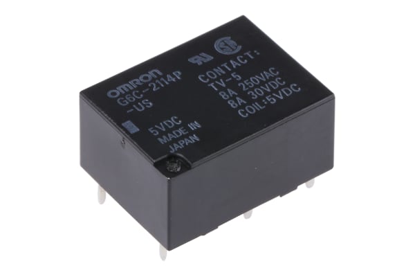 Product image for RELAY SPST-NO+NC SEAL UL/CSA,8A 5VDC