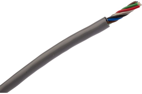 Product image for Grey 6 core overall shielded cable,304m