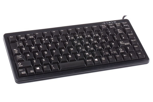Product image for CHERRY BLACK COMPACT KEYBOARD, USB & PS2