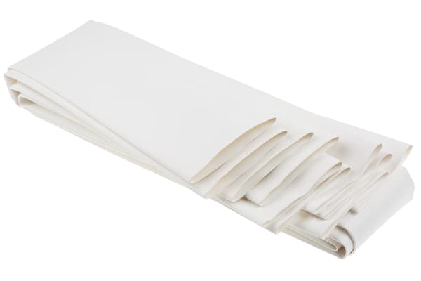 Product image for White std heatshrink sleeve,50.8mm bore