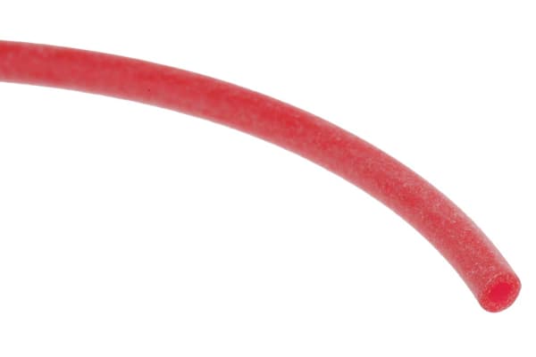 Product image for Red silicone rubber sleeve,1mm bore