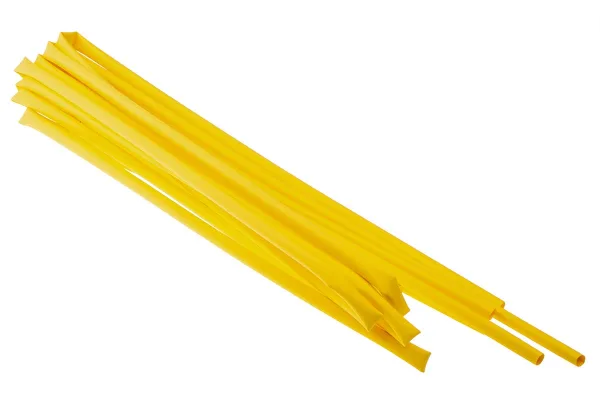 Product image for Yellow std heatshrink sleeve,6.4mm bore