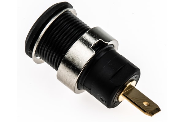 Product image for Black shrouded blade socket,4mm