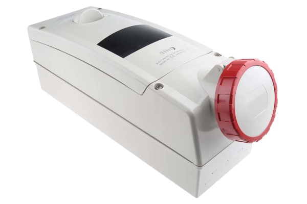 Product image for Red 3PN+E swt skt outlet,RCD,32A,400V