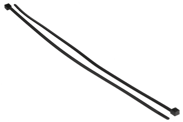 Product image for Black Releasable Cable Tie, 350x4.6mm