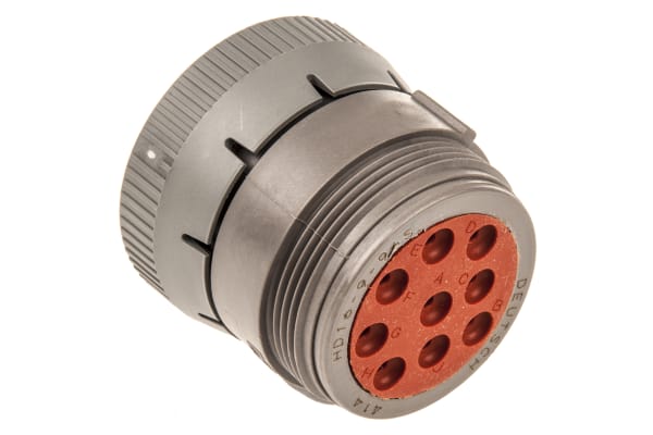 Product image for Deutsch Crimp Housing, 9 Contacts, Cable Mount, IP67