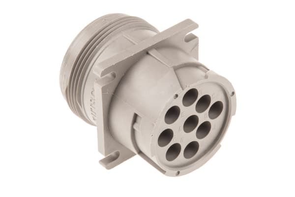 Product image for Deutsch Crimp Housing, 9 Contacts, Cable Mount, IP67