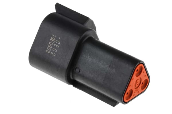 Product image for DT TYPE RECEPTACLE 3 PIN