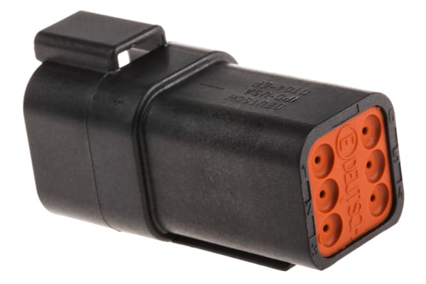 Product image for DT TYPE RECEPTACLE 6 PIN