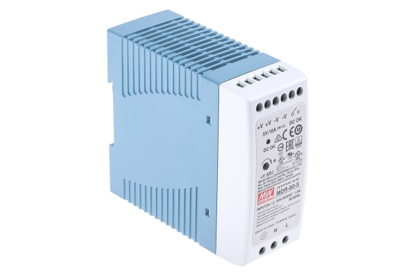 Product image for MDR-60-5 MINI DIN RAIL,5V 10A