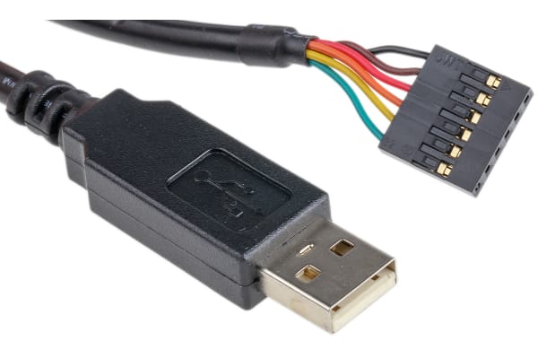 Product image for FTDI Chip, 3.3 V TTL USB to UART Cable - TTL-232R-3V3