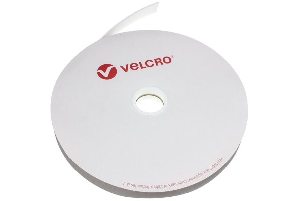 Product image for VELCRO WHITE BACK-BACK STRIP,20MM W