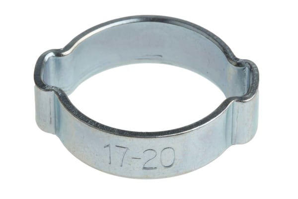 Product image for Zinc plated steel O clip,17-20mm dia