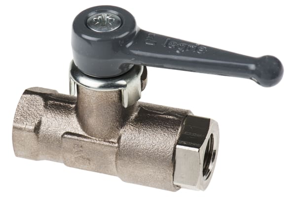 Product image for STD BRASS BALL VALVE,1/4IN BSPP F-F