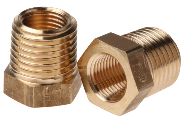 Product image for BRASS REDUCER,1/4 BSPT M X 1/8IN BSPP F