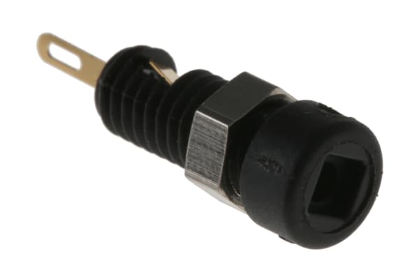 Product image for Black gold plated socket,2mm