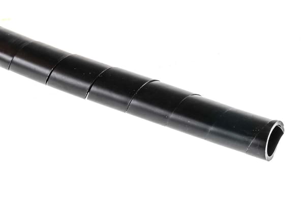 Product image for Black SBPE spiral wrap 9mm id 5m